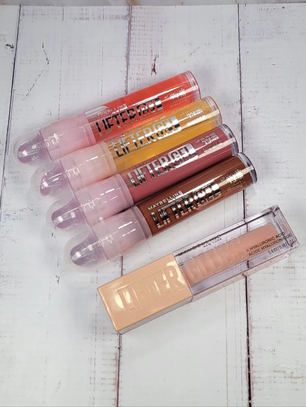 Maybelline Lifter Gel Lip Oil & Lifter Gloss Lip Gloss Bundle NEW!